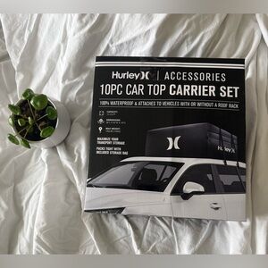 Hurley Black Car Top Carrier Set